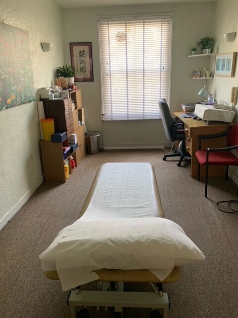 Acupuncture treatment table for acupuncture in Blackheath